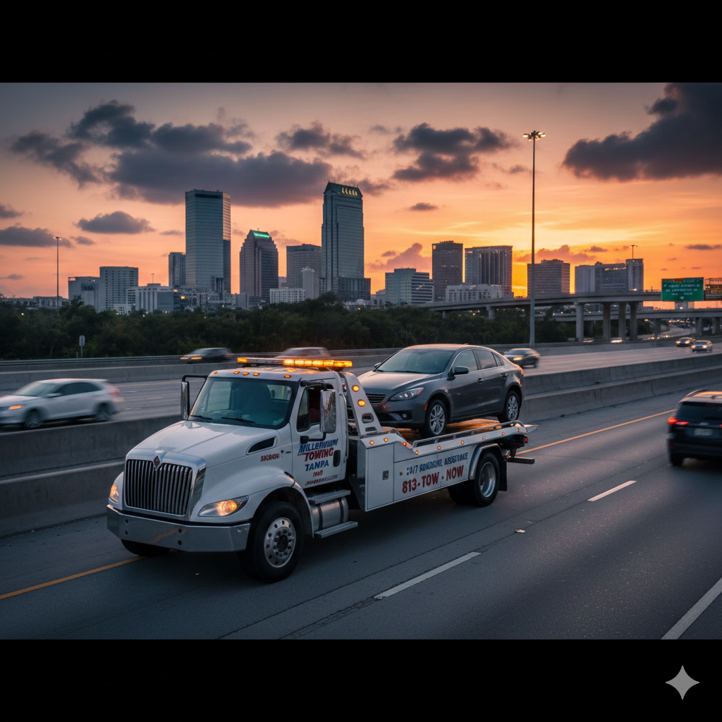 24/7 Towing services in Tampa Florida - Emergency Roadside Assistance